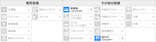 設備一覧