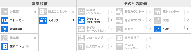 設備一覧