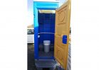 NO.3535 新棟仮設トイレ　洋式簡易水洗フットポンプ式（樹脂便器）