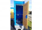 NO.3536 新棟仮設トイレ　和式簡易水洗フットポンプ式